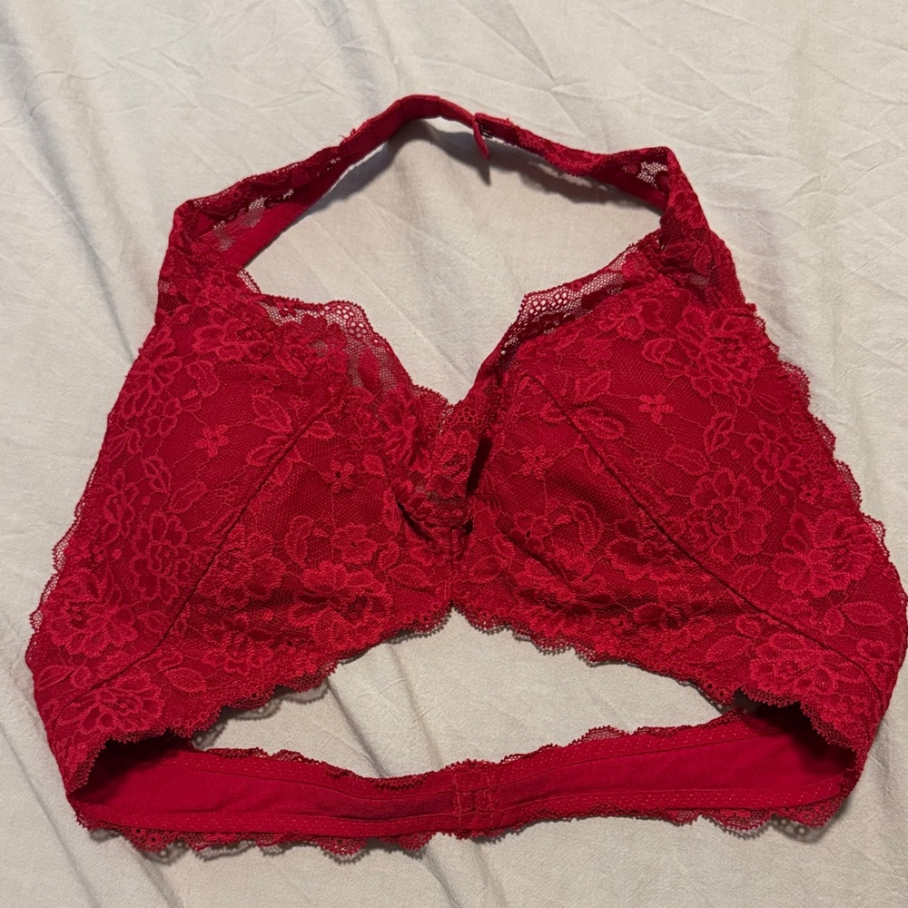 Elegant Red Lace Bralette